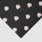 Papier Mousseline Ballons d'or noir rose (Détail)