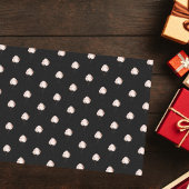 Papier Mousseline Ballons d'or noir rose