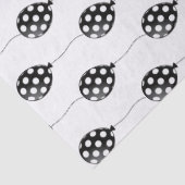 Papier Mousseline Ballons noirs et blancs Anniversaire (Détail)