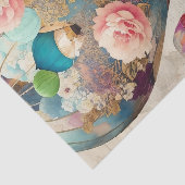 Papier Mousseline Balloons à air chaud Collage Abstrait Decoupage (Détail)