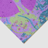 Papier Mousseline Balloons de fête Oeuvre violet bleu vert (Détail)