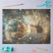 Papier Mousseline Ballotte de la forêt enchantée de la fée lunaire (Artisanat)