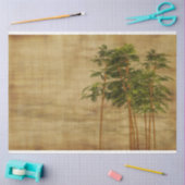 Papier Mousseline Bambou Arbres Découpage 17 Papier Tissu Arrière - (Artisanat)