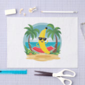 Papier Mousseline Banane sur le hamac sur la plage (Artisanat)