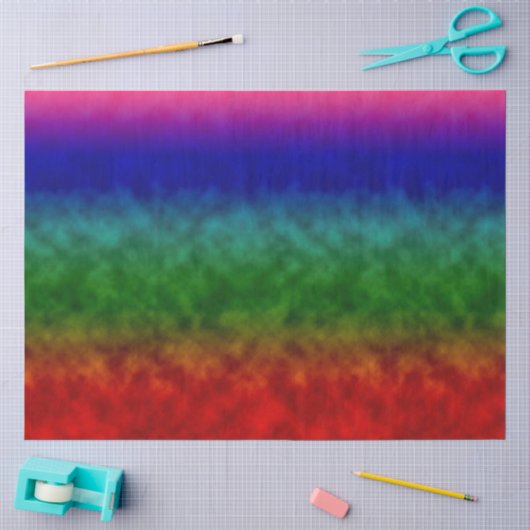 Papier Mousseline Bande de couleurs calmes (Artisanat)