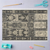 Papier Mousseline Bande de découpage baroque d'architecture noire et (Artisanat)