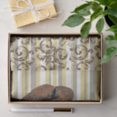 Papier Mousseline Bande de papier tissu Vintage (Cadeau)