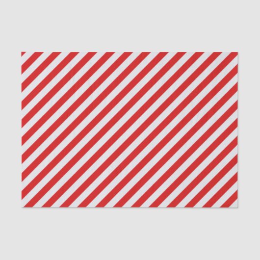 Papier Mousseline Bande de sucre de canne rouge et blanc (Recto)