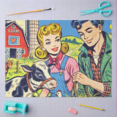 Papier Mousseline Bande dessinée de la ferme (Artisanat)