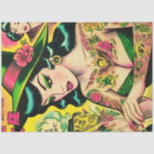 Papier Mousseline Bande dessinée Oriental Witch Retro (Recto)