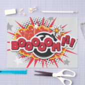 Papier Mousseline Bande dessinée Pop Art Boom Explosion (Artisanat)