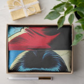 Papier Mousseline Bande dessinée Rétro Vampire Femme (Cadeau)