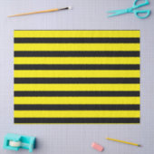 Papier Mousseline Bande jaune et noire (Artisanat)