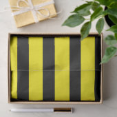 Papier Mousseline Bande jaune et noire (Cadeau)