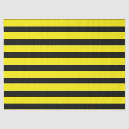 Papier Mousseline Bande jaune et noire (Recto)