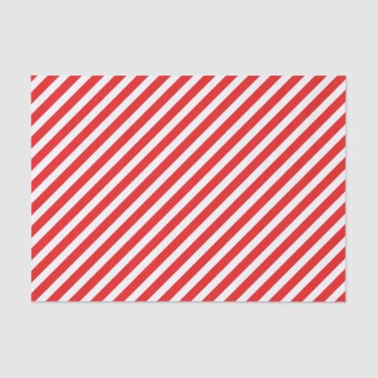 Papier Mousseline Bande rouge et blanche mignonne (Recto)