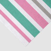 Papier Mousseline Bande vert rose (Détail)
