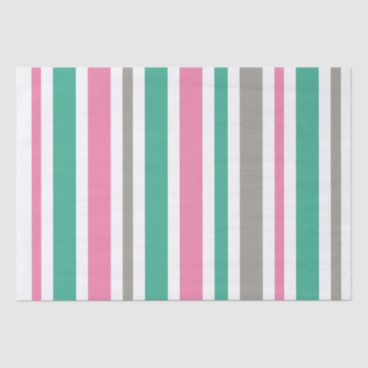Papier Mousseline Bande vert rose (Recto)