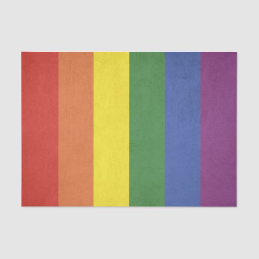 Papier Mousseline Bandes arc-en-ciel (Recto)