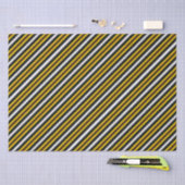 Papier Mousseline Bandes arc-en-ciel blanc jaune (Artisanat)