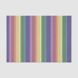 Papier Mousseline Bandes arc-en-ciel coupées
