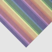 Papier Mousseline Bandes arc-en-ciel coupées (Détail)