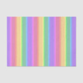 Papier Mousseline Bandes arc-en-ciel pastel (Recto)