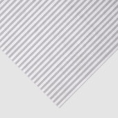 Papier Mousseline Bandes blanches et grises minces - Papier de tissu (Détail)