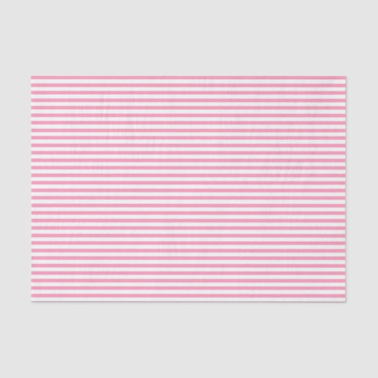 Papier Mousseline Bandes blanches et roses chaudes - Papier de tissu (Recto)