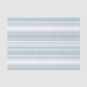 Papier Mousseline Bandes bleu glace
