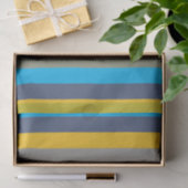 Papier Mousseline Bandes colorées (Cadeau)