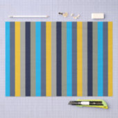 Papier Mousseline Bandes colorées (Artisanat)