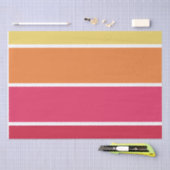 Papier Mousseline Bandes colorées (Artisanat)