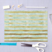Papier Mousseline Bandes d'aquarelle de la menthe d'or (Artisanat)