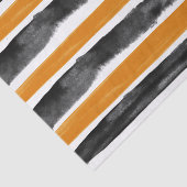 Papier Mousseline Bandes d'aquarelle d'Halloween noir et orange (Détail)