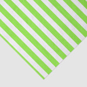 Papier Mousseline Bandes de bonbons vert et blanc de chaux (Détail)