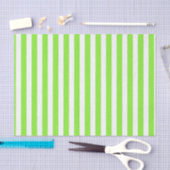 Papier Mousseline Bandes de bonbons vert et blanc de chaux (Artisanat)