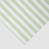 Papier Mousseline Bandes de bonbons vert pâle et blanc (Détail)