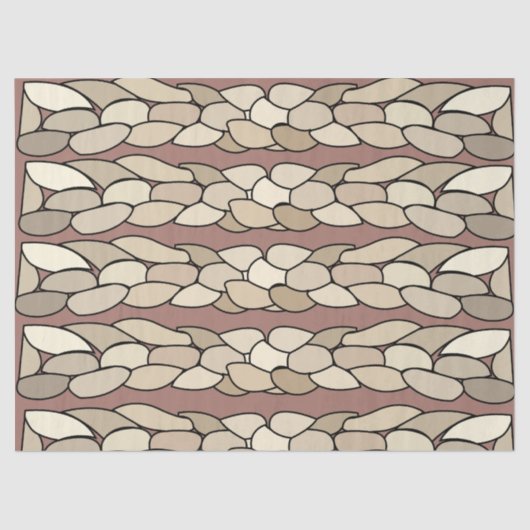 Papier Mousseline Bandes de corde modernes (Recto)