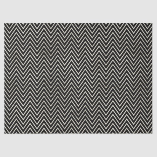 Papier Mousseline Bandes de fromage en argent et noir (Recto)