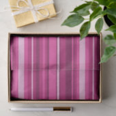 Papier Mousseline Bandes de Fuschia (Cadeau)