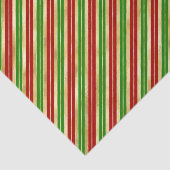 Papier Mousseline Bandes de Noël rouge, vert et or (Détail)