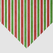 Papier Mousseline Bandes de Noël rouge, vert et or (Détail)
