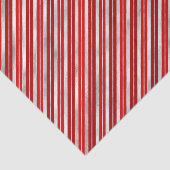 Papier Mousseline Bandes de Noël rouges et argentées (Détail)