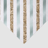 Papier Mousseline Bandes de Parties scintillant en or blanc à la men (Détail)