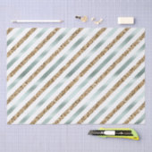 Papier Mousseline Bandes de Parties scintillant en or blanc à la men (Artisanat)