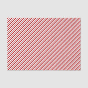 Papier Mousseline Bandes de Sucre de canne rouge et blanc (petite éc