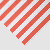 Papier Mousseline Bandes de transats rouges et blancs (Détail)