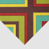 Papier Mousseline Bandes diagonales multicolores dynamiques géométri (Détail)