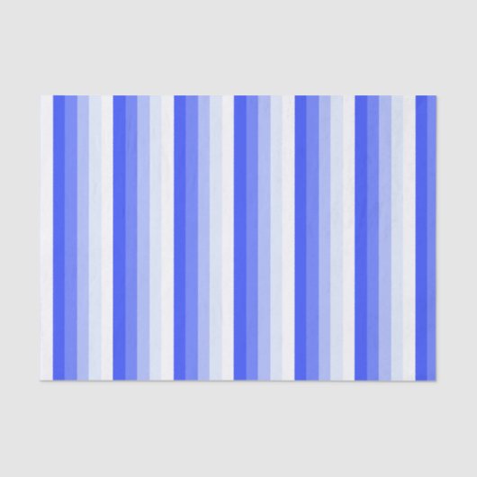 Papier Mousseline Bandes d'ombre bleu royal (Recto)